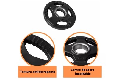 Foto 2 | Foto 2 | Par De Discos Olímpicos Plastificados De 2.5 Lbs