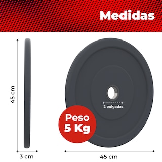 Foto 2 | Foto 2 | Discos de Entrenamiento X-rush de 5 kg