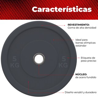 Foto 3 | Foto 3 | Discos de Entrenamiento X-rush de 5 kg