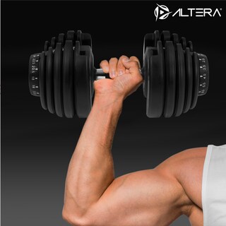 Foto 6 | Foto 6 | Mancuerna Ajustable C/ 15 Discos Intercambiables De 2.5 A 24 Kg color Negro Altera