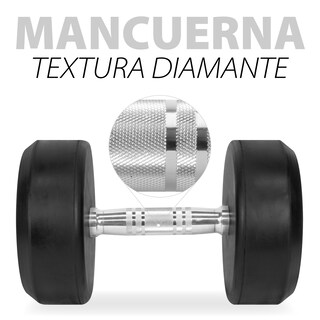 Foto 3 | Foto 3 | Mancuerna Redonda 1 Pz Alt-mb De Acero Y Forro De Neopreno Altera 45 Lb color Negro