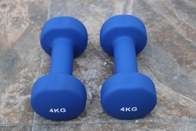 Foto 2 | Foto 2 | Mancuernas de Neopreno Kevinbro Azules 4 kg 1 Par