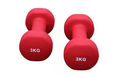 Foto 1 | Foto 1 | Mancuernas de Neopreno Kevinbro Rojas 3 kg 1 Par