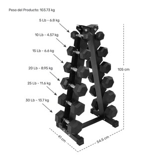 Foto 8 | Foto 8 | Mancuernas Centurfit Negras de 12 Piezas