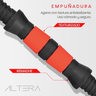Foto 5 | Foto 5 | Mancuerna Ajustable Altera Al-r50 con Discos Intercambiables y Pesa Rusa 50kg