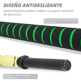 Foto 3 | Foto 3 | Kit De Mancuernas Mas Barra Ajustable Altera Mc0518-40a C/ 16 Discos Intercambiables Capacidad 40 Kg Color Amarillo-negro