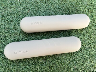 Foto 2 | Foto 2 | Par de Mancuernas Kevinbro Blancas de Silicón Softgrip Fitness de 2kg