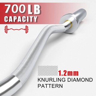 Foto 2 | Foto 2 | Barra De Entrenamiento Tipo Curl Z Mdfitness Olimpica 2''-5 Cm Cromada 120 Cm 700 lb