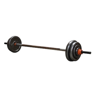 Foto 1 | Foto 1 | Barra Olímpica Con Discos Hasta De 40kg Se Enfoca Más En Aplicar Fuerza A Sus Brazos Glúteos Espalda Piernas Y Abdominales Gim