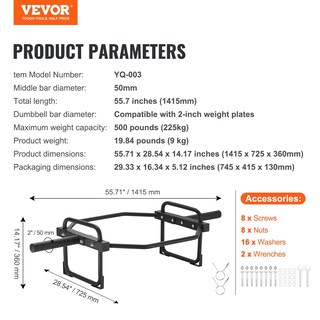 Foto 7 | Foto 7 | Barra Hexagonal Trap Bar Vevor, 500 Kg, Para Sentadillas, Peso Muerto, 55,7 Cm - Venta Internacional.