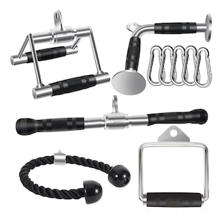 Foto 1 | Foto 1 | Kit 5 Agarradera Maneral Barra Recta V Doble D Cuerda Tricep Eo Safe Imports Esi-15297 Multicolor