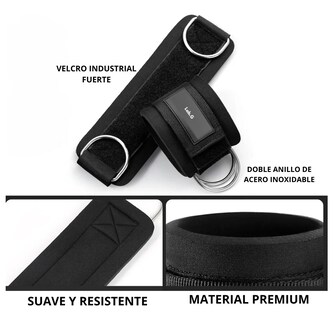 Foto 2 | Foto 2 | Par De Grilletes Lab.g Sportisimo Correas Para Tobillo Gym Gluteo Negro