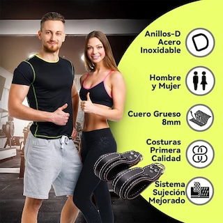 Foto 2 | Foto 2 | Par De Grilletes Correas Para Tobillo Gym Eo Safe Imports Esi-19943 Negro