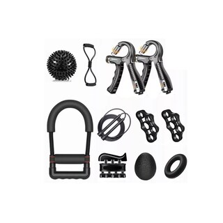 Foto 1 | Foto 1 | Kit de Ejercitador de Dedo Mano Muñeca y Antebrazo Eo Safe Imports Esi-7447 Negro 12 Piezas