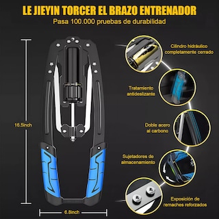 Foto 3 | Foto 3 | Ejercitador De Brazo Ajustable De Potencia Hidráulica Eo Safe Imports Esi-15305 Multicolor