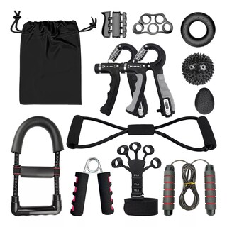 Foto 1 | Foto 1 | Ejercitador De Dedo Kit Mano Fortalecedor De Agarre 12pcs Eo Safe Imports Esi-16515 Negro