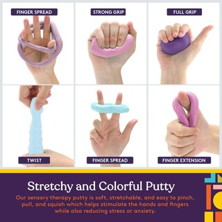 Foto 6 | Foto 6 | Juego De Ejercicios Resistivos Para Manos Therapy Putty Special Supplies, 6 X 85 G - Venta Internacional.