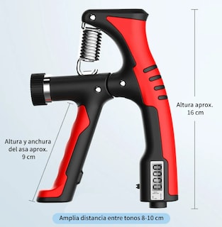 Foto 2 | Foto 2 | Xtellar Kit Ejercitador Rojo Y Negro De Mano Y Antebrazo Ajustable - Fortalecedor De Agarre Para Atletas Y Rehabilitación