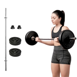 Foto 1 | Foto 1 | Barra Recta Gym 120 Cm Con Discos (8 Kg) – Energym