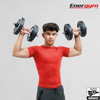 Foto 5 | Foto 5 | Kit De Pesas Y Mancuernas  Barra Z (28 Kg) - Energym