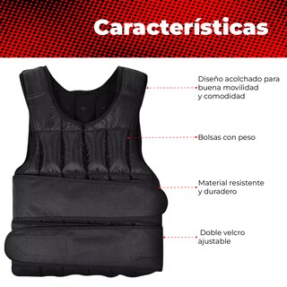 Foto 4 | Foto 4 | Chaleco Con Peso 10kg X-rush