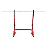 Soporte de Barras para Entrenamiento Tayga Alduta Ajustable color Rojo