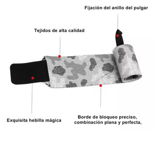 Foto 3 | Foto 3 | Kits De Muñequeras Premium Crossfit Gym 4 Piezas Eo Safe Imports Esi-11599 Multicolor