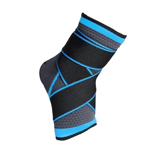 Foto 1 | Foto 1 | Tobillera Deportiva Compresión Doble Soporte Lesión Gym L Eo Safe Imports Esi-11914 Azul