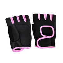 Guantes Para Ejercicio Con Almohadillas Rosa
