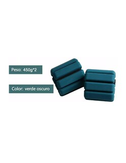 Foto 4 | Foto 4 | Muñequeras De 1 Kg Azul Petroleo + Gratis Termo Güish De Regalo