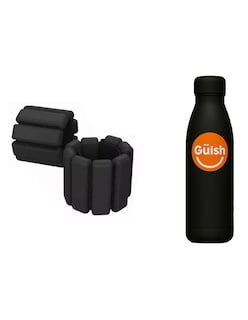 Foto 1 | Foto 1 | Par Tobilleras Con Peso 450g C/u Negro + Gratis Termo Güish De Regalo