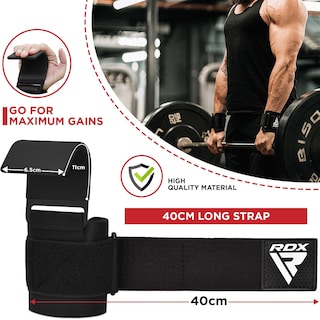 Foto 3 | Foto 3 | Ganchos Para Levantamiento De Pesas Y Correas Rdx Con Revestimiento De Goma Antideslizante - Venta Internacional.