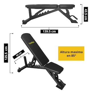 Foto 3 | Foto 3 | Banco Fitness Tayga para Gimnasio color Negro