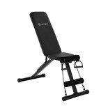 Banco de Ejercicio Plegable Altera Tigerclaw Multifuncional C/ Ligas Respaldo Ajustable A 7 Posiciones Negro