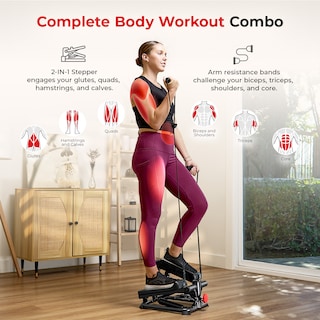 Foto 6 | Foto 6 | Escaladora 2 en 1 Sunny Health & Fitness Sf-s0978smart Negra Total Body Smart Stepper