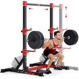 Soporte Para Sentadillas Yoleo Con Barra Ajustable Y Brazos De Seguridad - Venta Internacional.