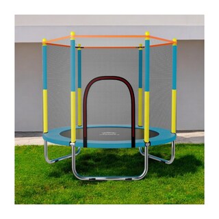 Foto 6 | Foto 6 | Trampolin Tumbling Niños Brincolin Infantil Red Seguridad Azul Little Monkey