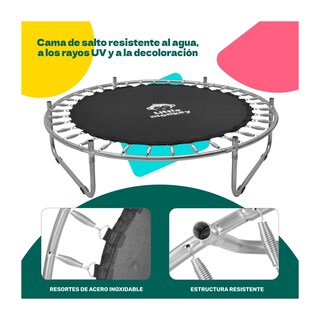 Foto 4 | Foto 4 | Trampolin Tumbling Niños Brincolin Infantil Red Seguridad Amarillo Little Monkey