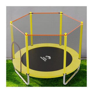 Foto 6 | Foto 6 | Trampolin Tumbling Niños Brincolin Infantil Red Seguridad Amarillo Little Monkey