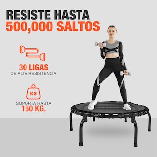 Foto 6 | Foto 6 | Trampolín Fitness Premium Aeróbico Compacto Para Ejercicio Resistente Con 30 Ligas 150kg