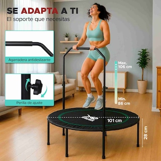 Foto 3 | Foto 3 | Trampolín Fitness X-rush Bounce Air 40'' Negro Ejercicio Aeróbico