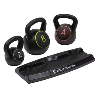 Foto 6 | Foto 6 | Set 3 Pesas Rusas Kettlebell Bodytrainer 2 4 8 Kg Con Base