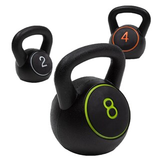 Foto 8 | Foto 8 | Set 3 Pesas Rusas Kettlebell Bodytrainer 2 4 8 Kg Con Base