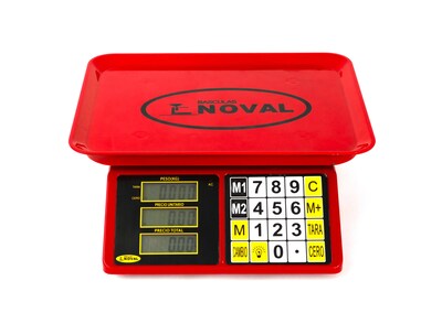 Foto 1 | Foto 1 | Báscula Comercial Noval Eco Rojo 20 kg