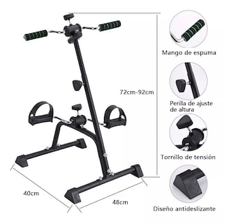 Foto 2 | Foto 2 | Máquina Ejercicio Fitness Pedal Plegable Portátil Eo Safe Imports Esi-9114 Negro