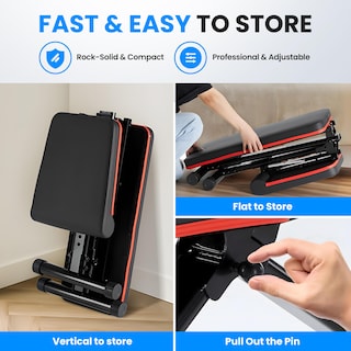 Foto 3 | Foto 3 | Banco De Pesas Ajustable, Simple, De Lujo, Con Capacidad De 360 Kg, Plegable - Venta Internacional.