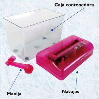 Foto 3 | Foto 3 | Triturador de Papel Chic Fantasy Ps-002P color Rosa Portátil y Manual para Escuela Oficina y Hogar