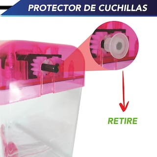 Foto 5 | Foto 5 | Triturador de Papel Chic Fantasy Ps-002P color Rosa Portátil y Manual para Escuela Oficina y Hogar
