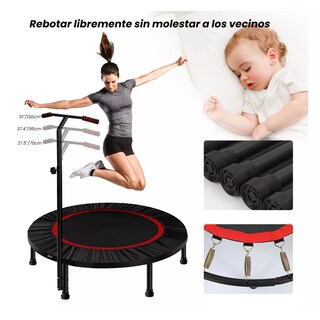 Foto 2 | Foto 2 | Trampolín Fitness con Barra Ajustable Eo Safe Imports ESI-9169-1 Negro