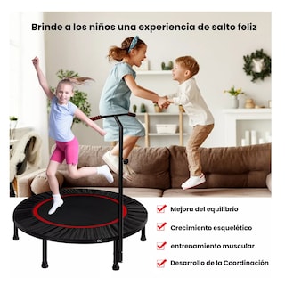 Foto 3 | Foto 3 | Trampolín Fitness con Barra Ajustable Eo Safe Imports ESI-9169-1 Negro